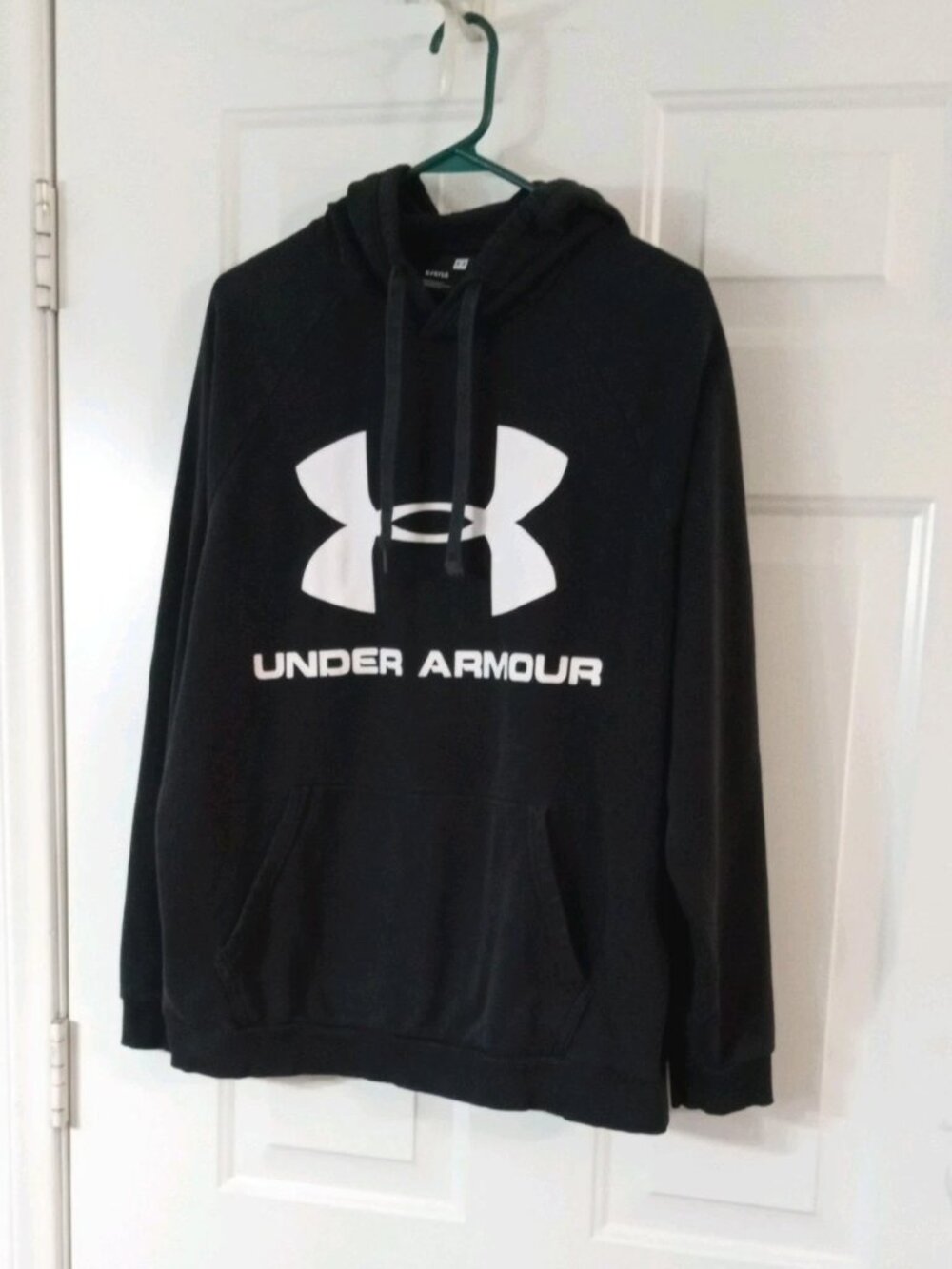 Under Armour Midnight Navy Men's Large Rival Fleece Big Logo Hoodie